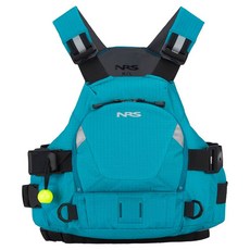 NRS Ninja Pro PFD 獨木舟救生衣，輕量舒適，高浮力安全保障，多功能口袋設計，水域活動必備, 淺藍,XS/M
