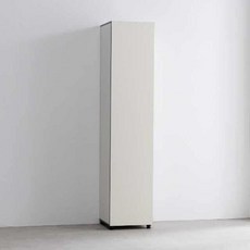 주방수납장 원도어 틈새 수납장 400 광폭형, 블랙