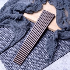 중국집젓가락 중국식젓가락 부카락 레드 10쌍 호텔 블랙 곰팡이 플레인 피로연, 1개, E. 24cm 플레인 브라운 10쌍