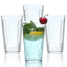 하이볼잔 맥주잔 캠핑 다회용 플라스틱 컵 600ml, 4개, 1세트