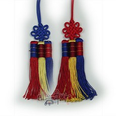 삼봉술 01 02 [규방공예 재료 전통매듭 장식], 02. 빨강, 1개