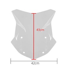 BMW 호환 R1200GS R1250GS ADV 어드벤처 LC용 R 1200 1250 GS 오토바이 윈드쉴드 윈드스크린 방풍 디플렉터, Clear