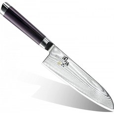 日本貝印KAI 關孫六 大馬士革紋三德刀 165mm日本原裝, 1個, Silver