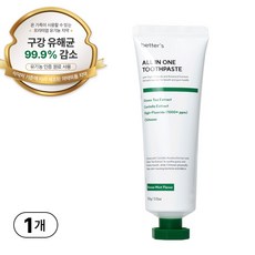 베러스 고불소 잇몸 임산부 구취 입냄새 제거 천연 올인원치약, 100ml, 1개