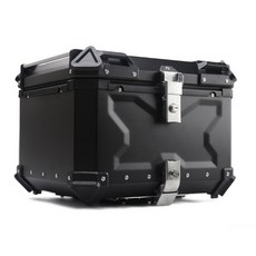 GS ONE WORLD ONES 機車尾箱 鋁合金儲物箱, 壓紋款黑色,28L