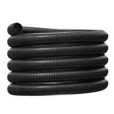 PE전선관 주름 수도관 농업용 튜브 수도 배선 벽관, 1개, 내경 28mm/외경 34.5mm(블랙)