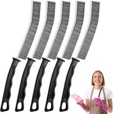 클리닝 브러시 - 단단한 빗살 틈새 클리닝 브러시 5개 다기능 갭 스크럽 브러시 가정 필수품 가정용 주방 욕실 창문 수도꼭지 화장실을 위한 욕실 클리너 도구