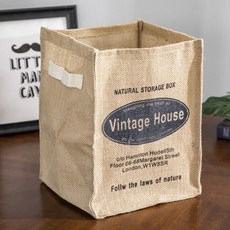 바구니 하우스 G 린넨 정리 빈티지 사각 87638EA 1(PC), 1개