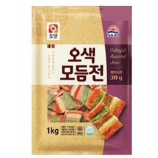 사조오양 오색모듬전1kg 모둠전/명절/차례/추석/설/제사 꼬치전 대용량/식자재/안주/명절음식, 1kg, 3개