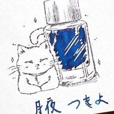 PILOT 百樂 色彩雫系列 Iroshizuku 鋼筆墨水, 1個, 月夜,5ml玻璃瓶分裝, 月夜