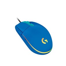 Logitech 羅技 G102 LIGHTSYNC RGB 6鍵炫彩遊戲有線滑鼠 - 高精度追蹤, 藍色, 藍色