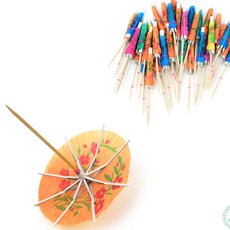 RS 과일데코 우산 과일꽂이 40P 우산꽂이이쑤시개 접이식우산