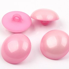 콩단추 하프단추 반콩 눈알 20mm, 핑크, 20개