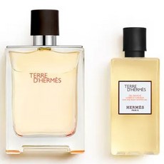 HERMES 愛馬仕 大地淡香水 100ml+大地沐浴露 80ml組, 1組