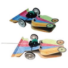 스프링기어 탄성 자동차 만들기 5인 초등교구 바퀴교구 초등과학놀이 만들기세트 실험, 1세트