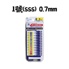 Dentalpro Jacks 牙間刷 1號(SSS) 0.7mm 15入 I型直型齒間刷 深入清潔牙縫 軟毛設計, 1個, 1號(SSS)0.7mm