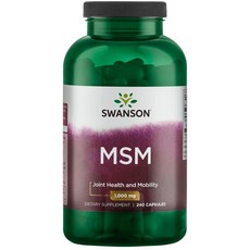 Swanson 斯旺森 MSM膠囊 1000mg, 240顆, 1罐