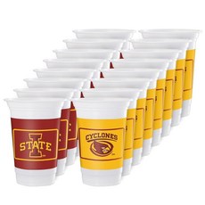 Westrick Kentucky Wildcats 473.2ml(16온스) 컵 - 16개 팩, 아이오와 주립대 사이클론스