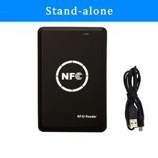 RFID 복제기 13.56MHz 키 폽 NFC 스마트 카드 리더 라이터 125KHz 암호화 프로그래머 USB UID T5577 EM4305, 1개