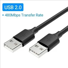 USB 3.0 연장 케이블 남성-남성 코드 드라이브 라디에이터용 고속 데이터 전송, 03 USB 2.0 Black, 03 0.5M