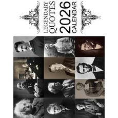 (영문도서)Legendary Quotes 2026 Calendar Paperback, Baldega Books, English, 9798295446382