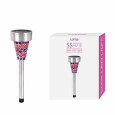 퍼플 태양광 잔디 LED 정원 조명