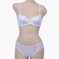 세트 3단계 B컵 흰색브라팬티 와이어브라팬티 리본속옷 주니어브라팬티