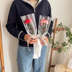 어버이날 스승의날 한송이 비누꽃 카네이션 레드 1+1, 2개, 혼합set