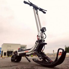 전동 킥보드 성인용 접이식 듀얼 드라이브 고출력 리튬 배터리 오프로드 스쿠터 출퇴근용 전기 스쿠터 대용량 안정성 강화형, 1개, 썰매 보드 구성, 단일 모델