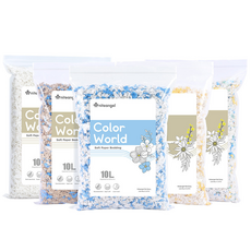 나이트엔젤 햄스터 겨울 컬러월드 종이베딩 400g, 2. 내추럴 브라운 400g