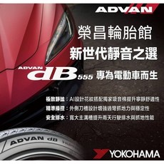 橫濱 ADVAN dB V555 靜音胎 專為電動車設計 255/245/235 R18/R19/R20, 1個