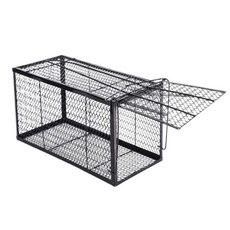포획틀 고양이 야생 족제비 케이지 트랩 철장 먹이 퇴치 덫 포획기, 1개, 50x18x26cm