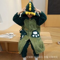 高品質兒童睡袍男孩秋冬季加厚加絨珊瑚絨浴袍睡褲男童睡衣2024套裝 QYKF