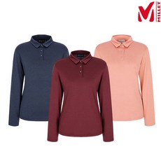 국내매장정품 밀레 여성 티셔츠 [밀레 (행사)]여성 가을 LD 쉘르S 카라 티셔츠_MVSFT801 등산복 여성티 여자티