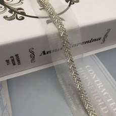 Deepeel 비즈 레이스 원단 트림 리본 의류 장식 프린지 웨딩 드레스 DIY 바느질 액세서리 2 5 야드 7mm, 12, 1개