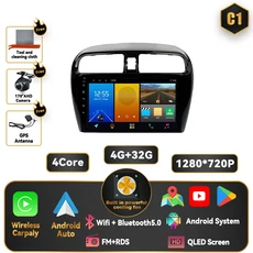 미쓰비시 미라지 6 2012-2018용 안드로이드 15 카 라디오 멀티미디어 플레이어 GPS 네비게이션 오토 QLED, 11 4G-32G AHD