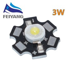 20mm 블랙 스타 PCB 방열판 알루미늄 기판 DIY 조명 100 개 1W 3W 5W 고출력 LED 비즈 전체 스펙트럼 퓨어 화이트 전자 부품 액세서리 소스