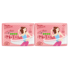 康乃馨 律動美人140 護墊 微香, 14cm, 38片, 2包