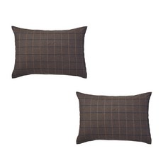 무인양품 MUJI 면 플란넬 베개 커버 2P