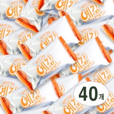 [놀러과자] 오리온 예감 치즈그라탕맛 사무실 간식 대용량 개별포장, 40개, 17g