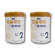 앱솔루트 센서티브 분유 2단계, 900g, 2개
