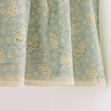 DECOTONIK 艾蜜莉亞麻短簾, 藍色