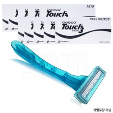 도루코 터치쓰리 면도기, 1개입, 100개