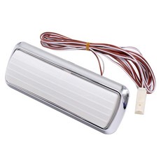 1세트 LED 돔 조명 램프 렌즈 크롬 내부 쉐보레 GMC 트럭 픽업 C10 C20 K10 1960-1972에 적합, 1세트 LED 돔 조명 램프 렌즈 크롬 내부 쉐보레 G