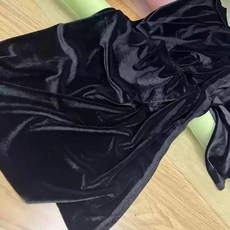 빈티지 녹색 벨벳 커튼 원단 드레스 배경 웨딩 파티 장식 천으로 드래프 수제 재료, 4. Black, 1개