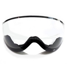 애몰라이트 AMH-08 스키 헬멧 투명 고글 렌즈 교체용, 1개