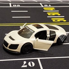 【台灣出貨】1:43合金超跑模型車，仿真警車合金模型，兒童玩具賽車, 4321跑車-白, 1個