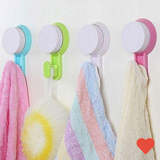 소품걸이 아이방 학교 가방 열쇠 타올 수납 고리 수건, 1개, 블루