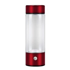 420ml 수소 물병 USB 충전식 전기 풍부한 물 생성기 병 휴대용 Lonizer, 02 red