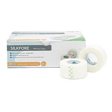 밴드골드 듀라포 실크포어 화이트 2.5cmX9.1m 12롤/팩, Hospital parts, 1개